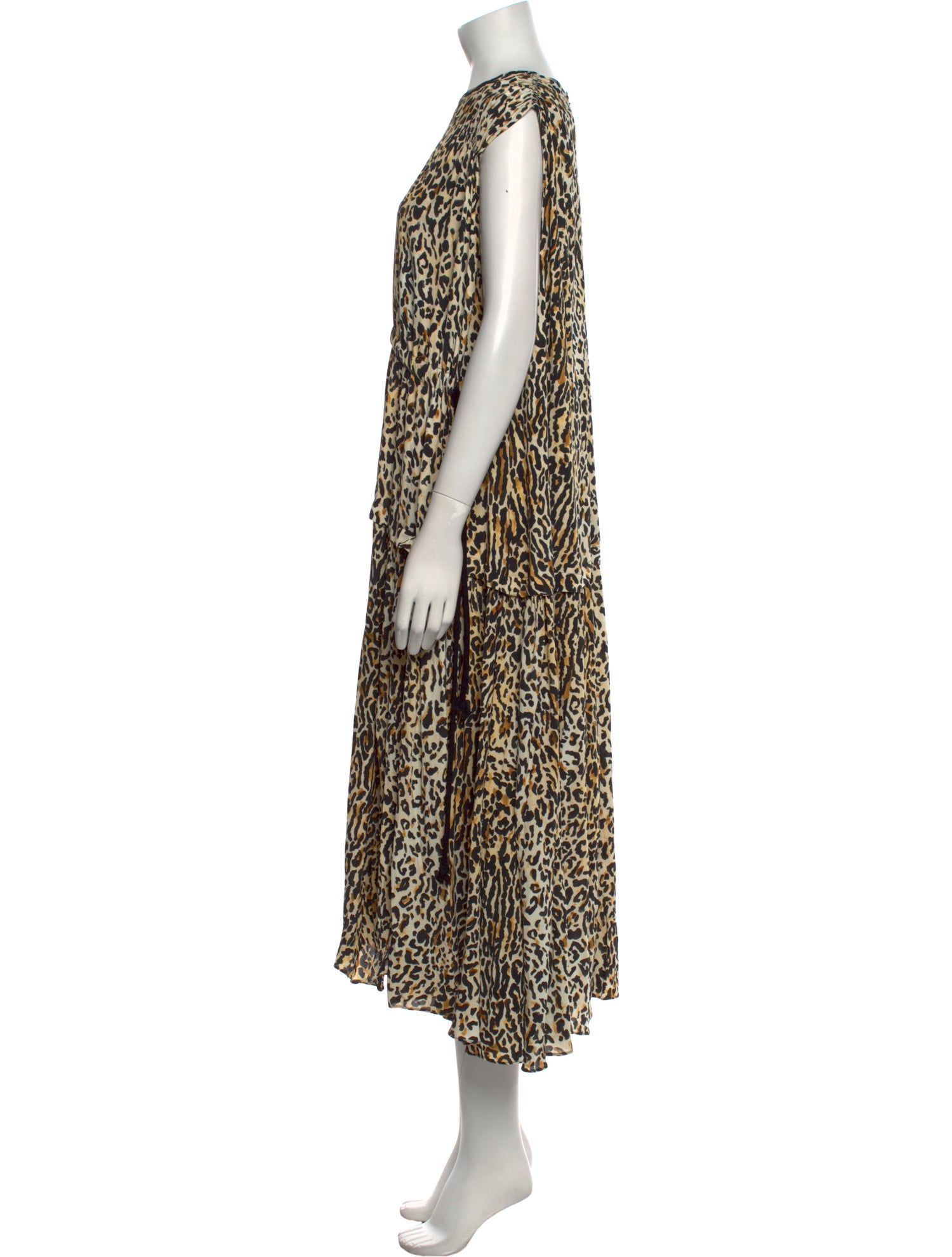Proenza Schouler Animal Print Midi Length Dress