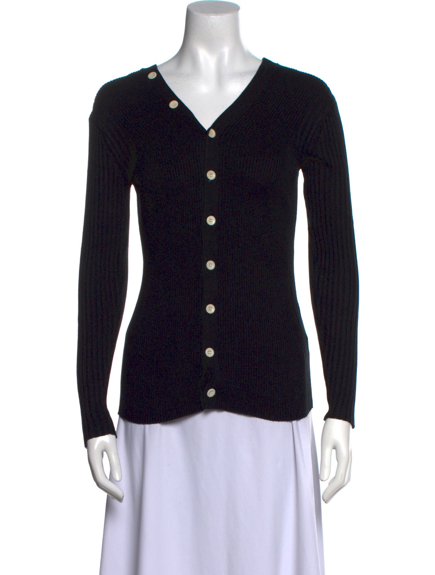 Proenza Schouler White Label V-Neck Long Sleeve Top