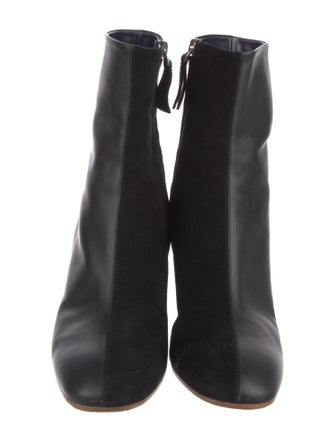 Proenza Schouler Leather Colorblock Pattern Boots