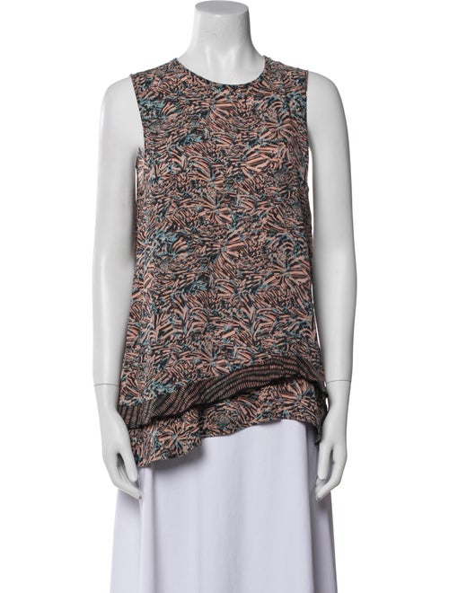 Proenza Schouler Silk Printed Top