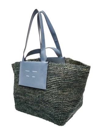 Proenza Schouler White Label Raffia Weekender Bag