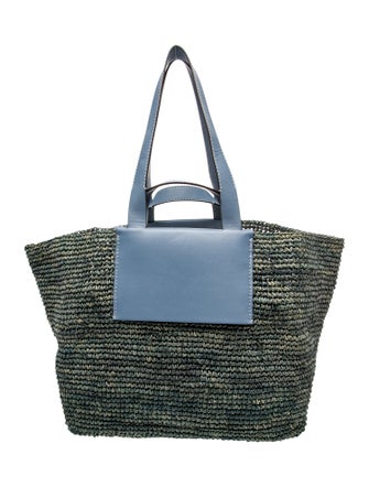 Proenza Schouler White Label Raffia Weekender Bag