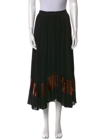 Proenza Schouler Colorblock Pattern Midi Length Skirt