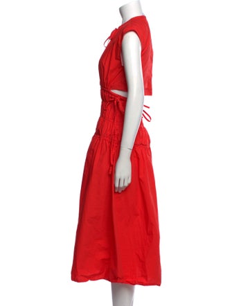 Proenza Schouler Crew Neck Long Dress