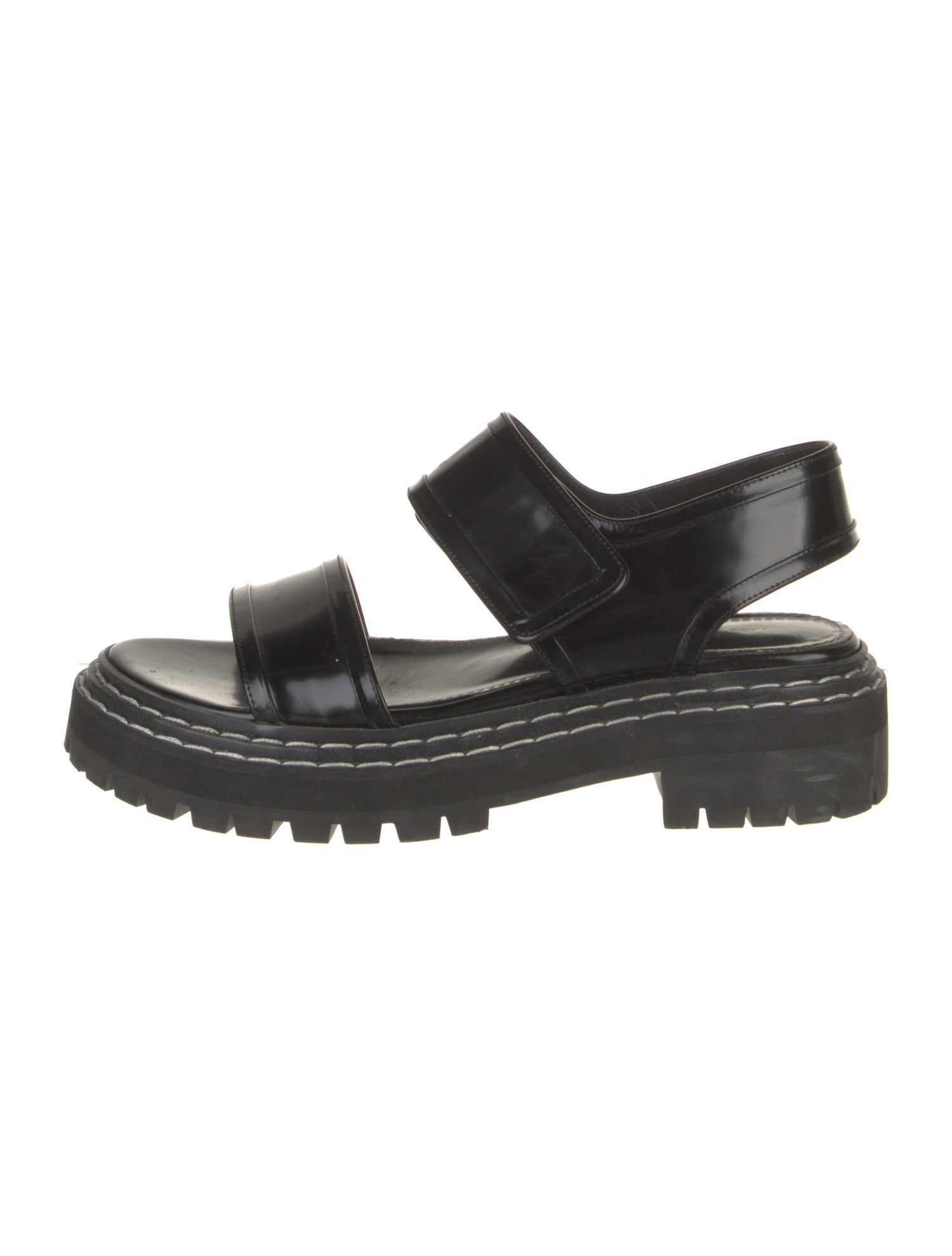 Proenza Schouler Patent Leather Slingback Sandals