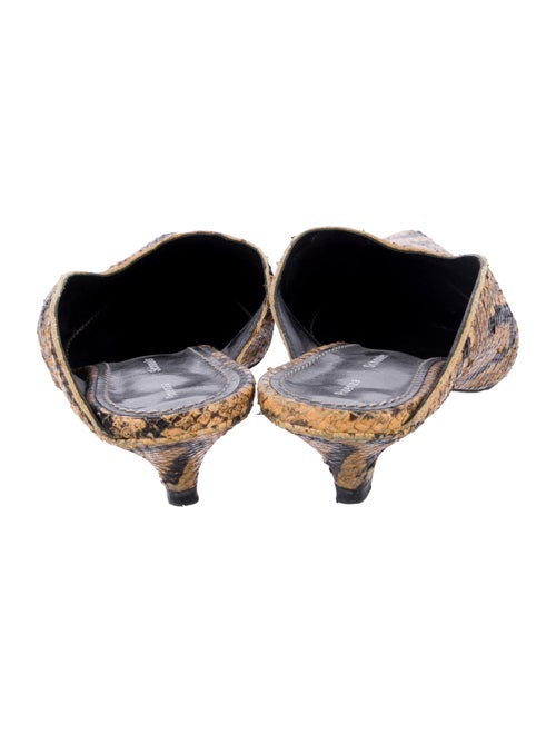 Proenza Schouler Snakeskin Animal Print Mules