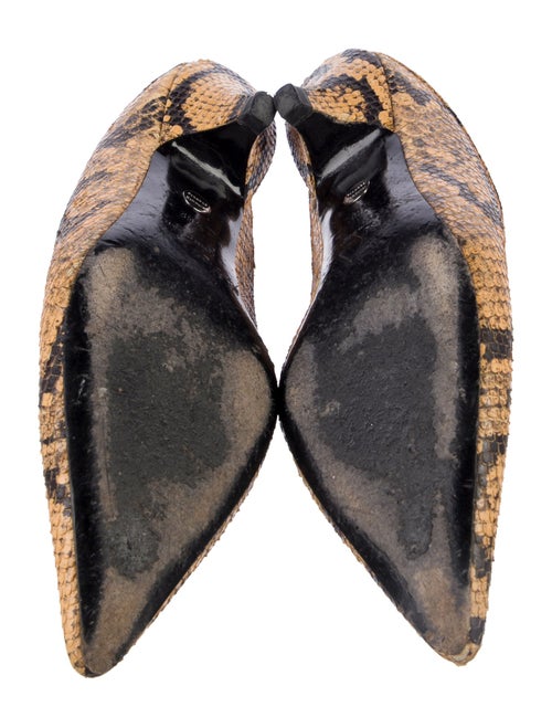 Proenza Schouler Snakeskin Animal Print Mules