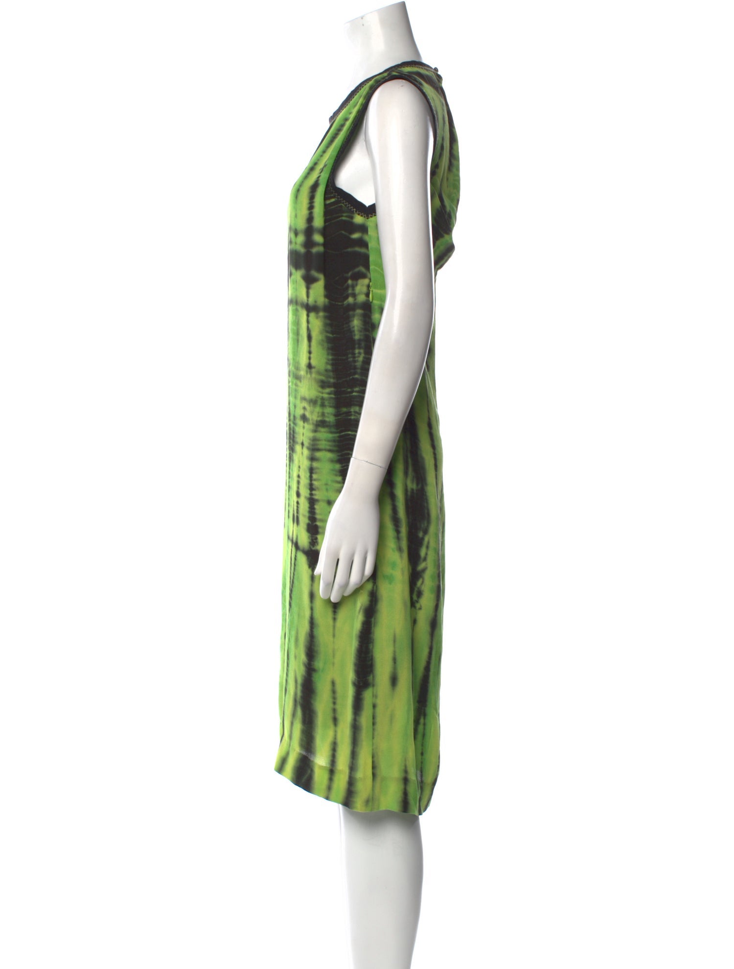 Proenza Schouler Tie-Dye Print Midi Length Dress