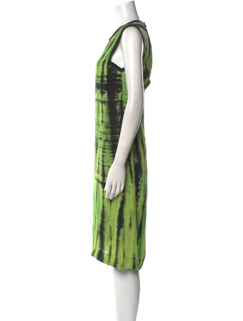 Proenza Schouler Tie-Dye Print Midi Length Dress