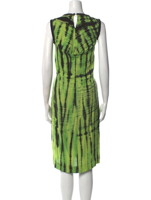 Proenza Schouler Tie-Dye Print Midi Length Dress