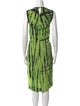 Proenza Schouler Tie-Dye Print Midi Length Dress
