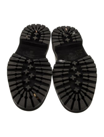 Proenza Schouler Leather Cutout Accent Loafers