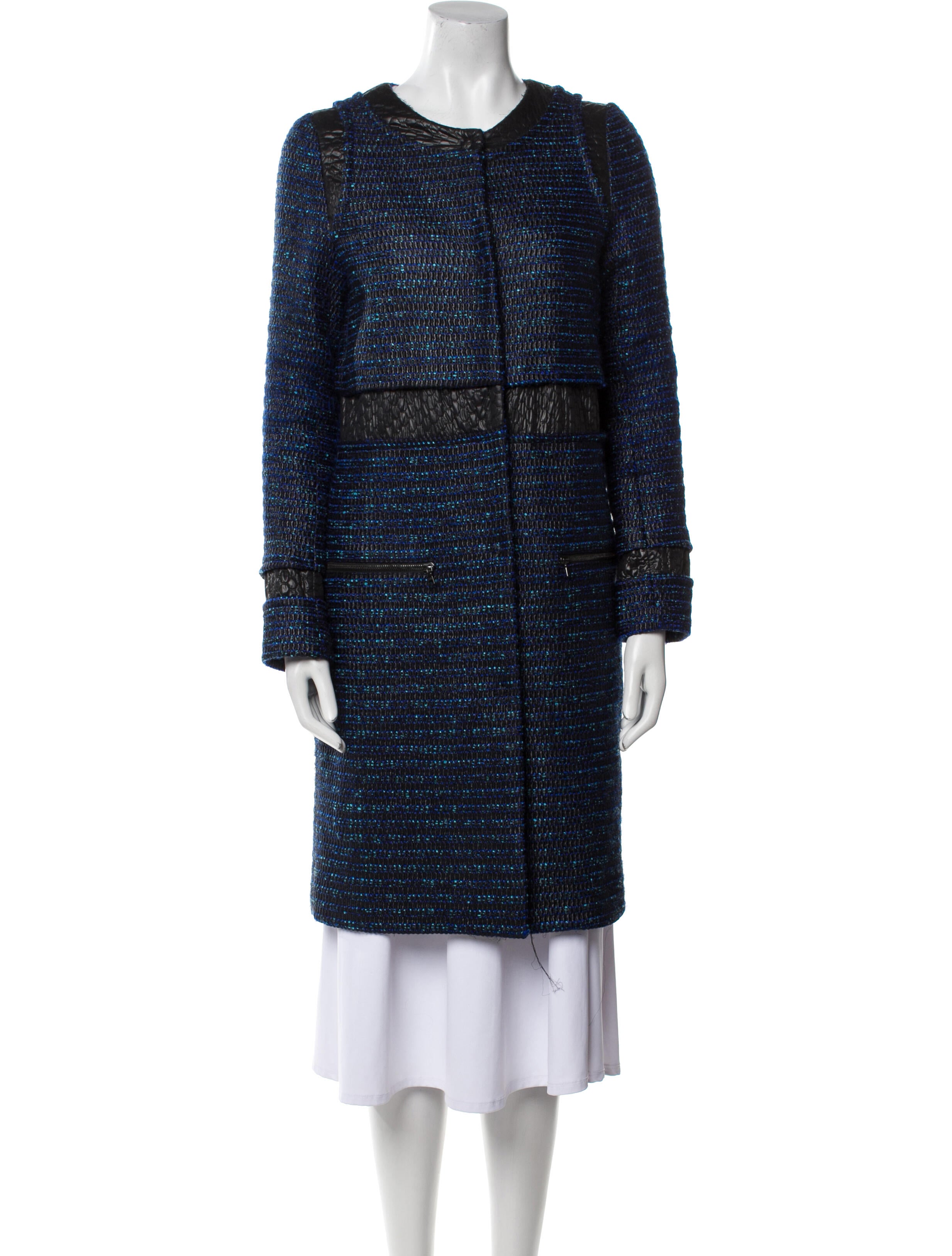 Proenza Schouler Wool Tweed Pattern Coat