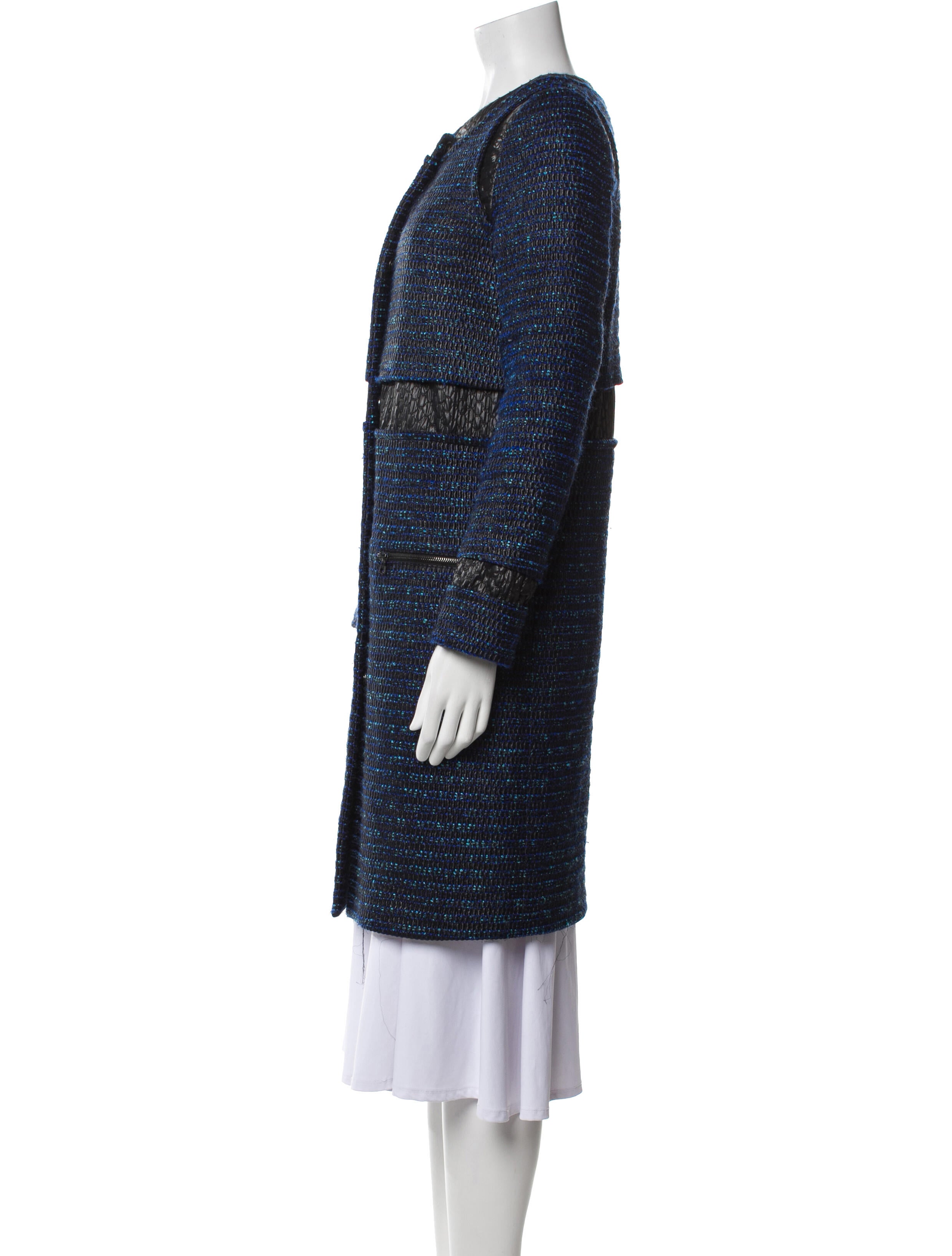 Proenza Schouler Wool Tweed Pattern Coat