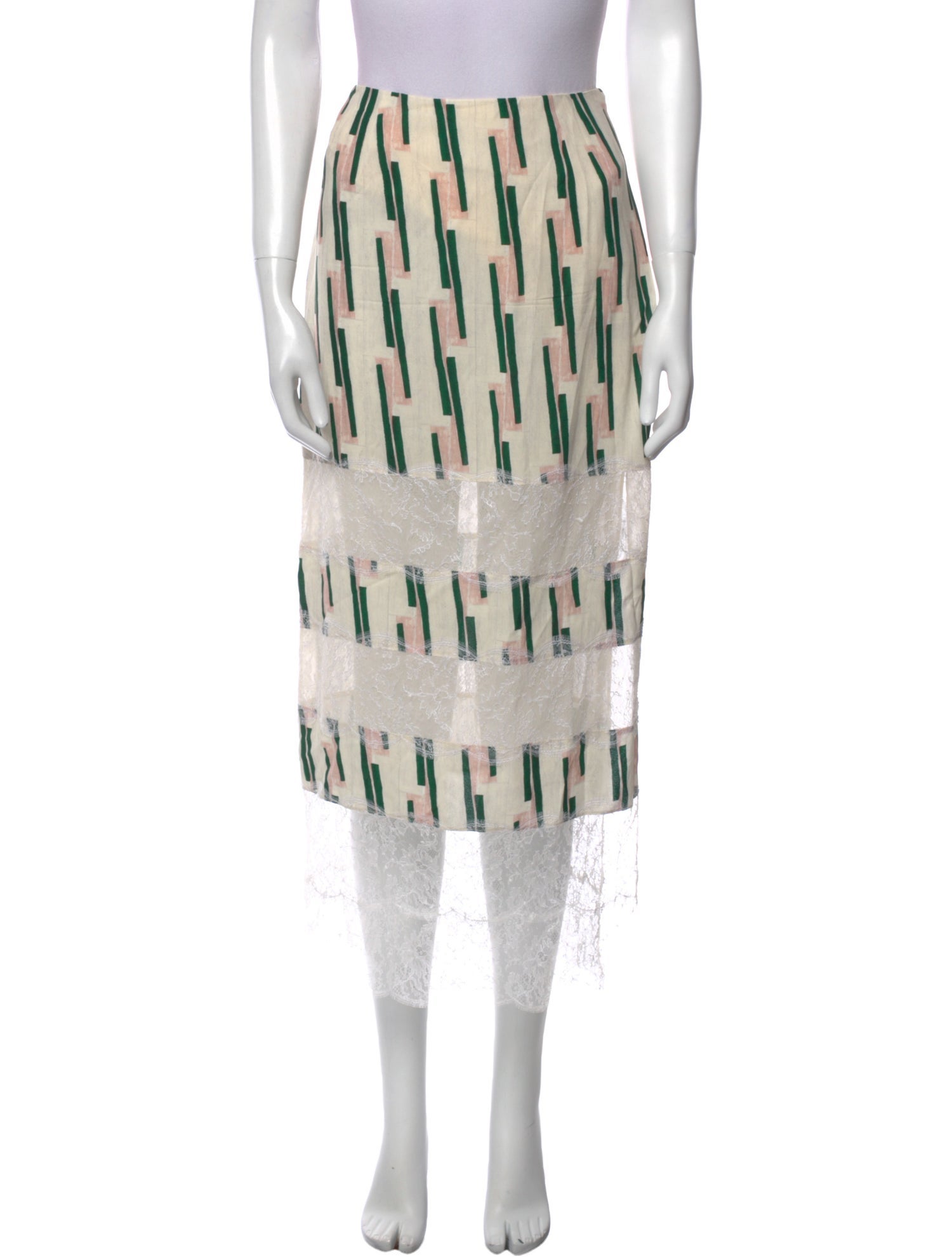 Proenza Schouler Printed Midi Length Skirt