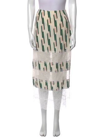 Proenza Schouler Printed Midi Length Skirt