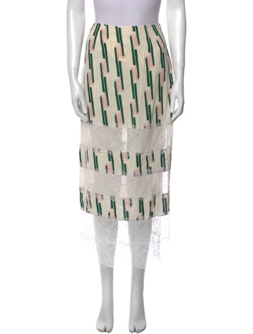 Proenza Schouler Printed Midi Length Skirt