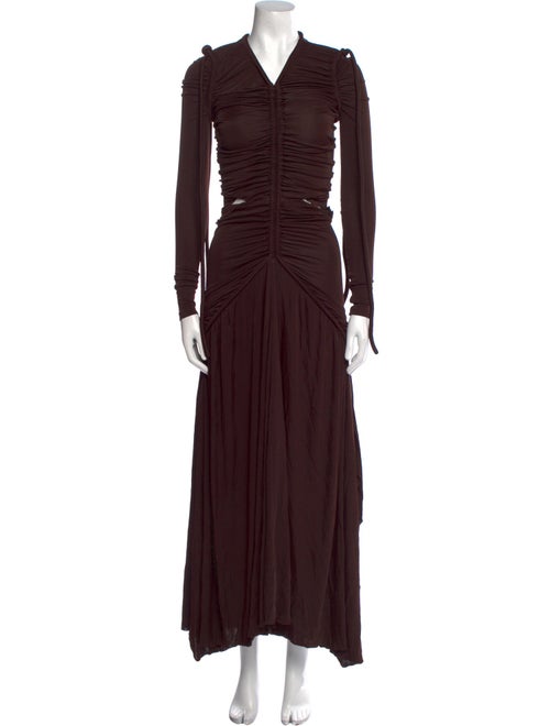 Proenza Schouler V-Neck Long Dress