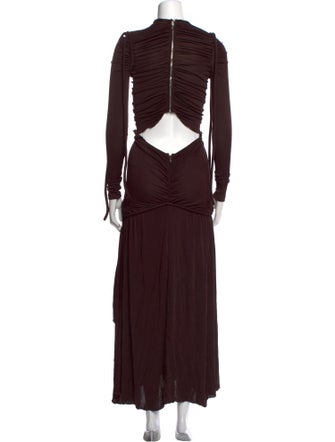 Proenza Schouler V-Neck Long Dress