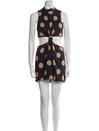 Proenza Schouler Polka Dot Print Mini Dress