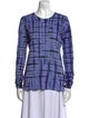 Proenza Schouler Plaid Print Scoop Neck Tunic
