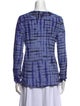 Proenza Schouler Plaid Print Scoop Neck Tunic