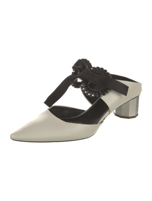 Proenza Schouler Leather Bow Accents Mules