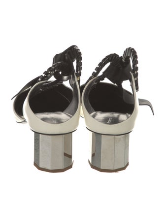 Proenza Schouler Leather Bow Accents Mules