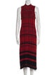 Proenza Schouler Plaid Print Midi Length Dress