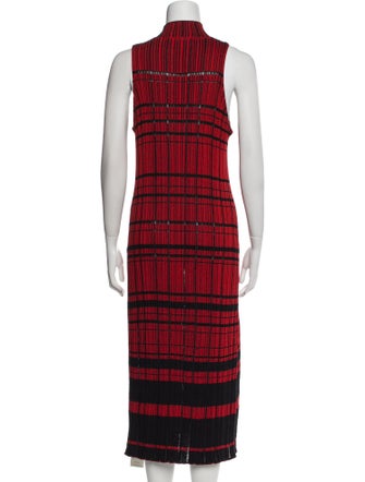 Proenza Schouler Plaid Print Midi Length Dress