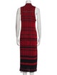 Proenza Schouler Plaid Print Midi Length Dress