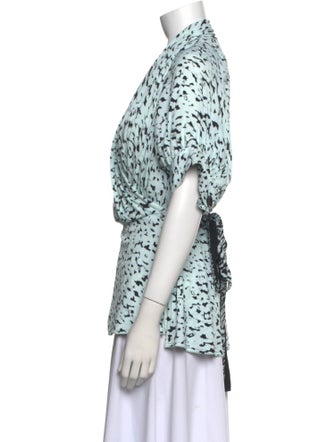 Proenza Schouler Printed V-Neck Tunic