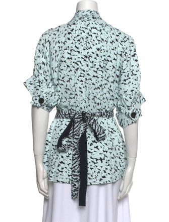 Proenza Schouler Printed V-Neck Tunic