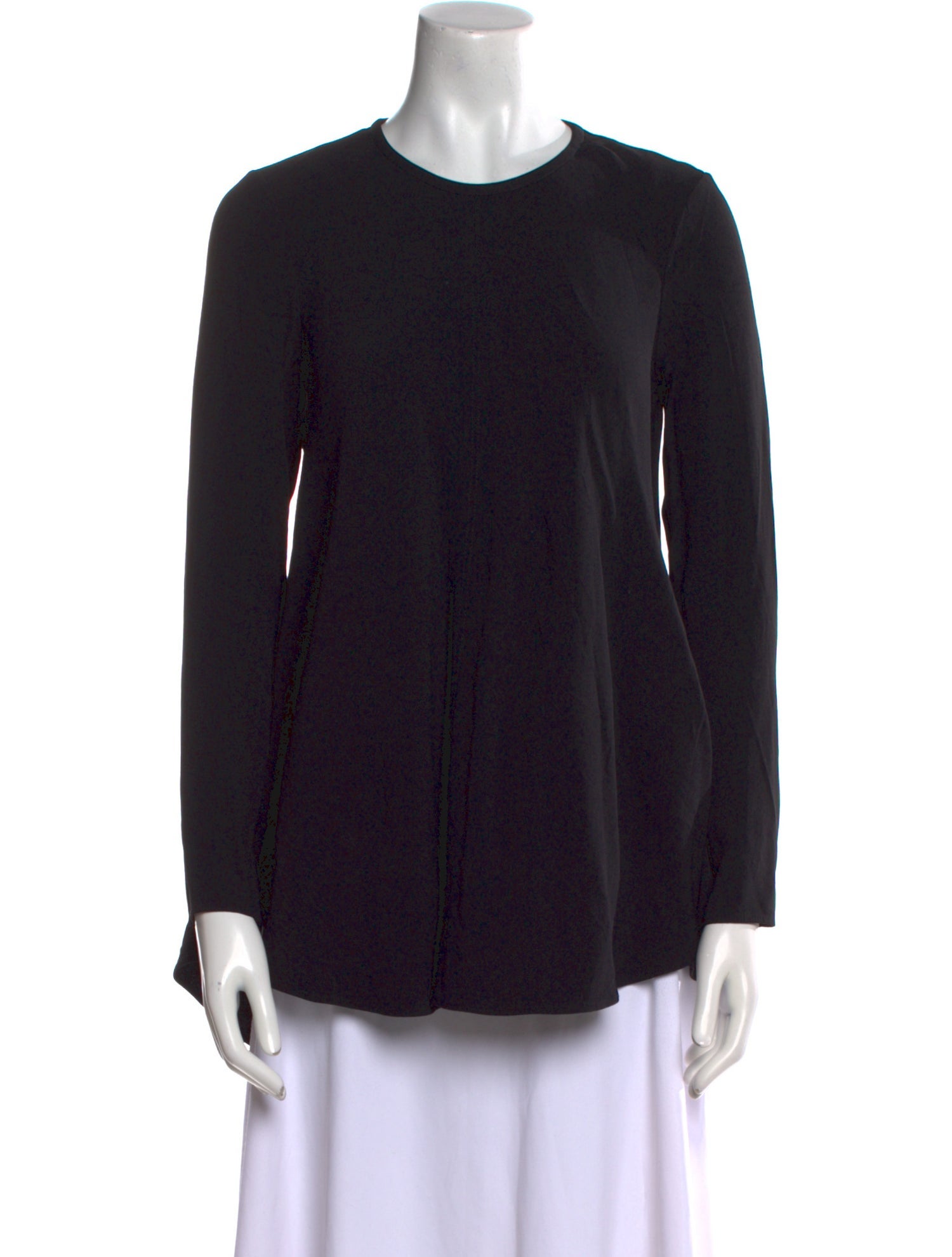 Proenza Schouler Crew Neck Long Sleeve Button-Up Top