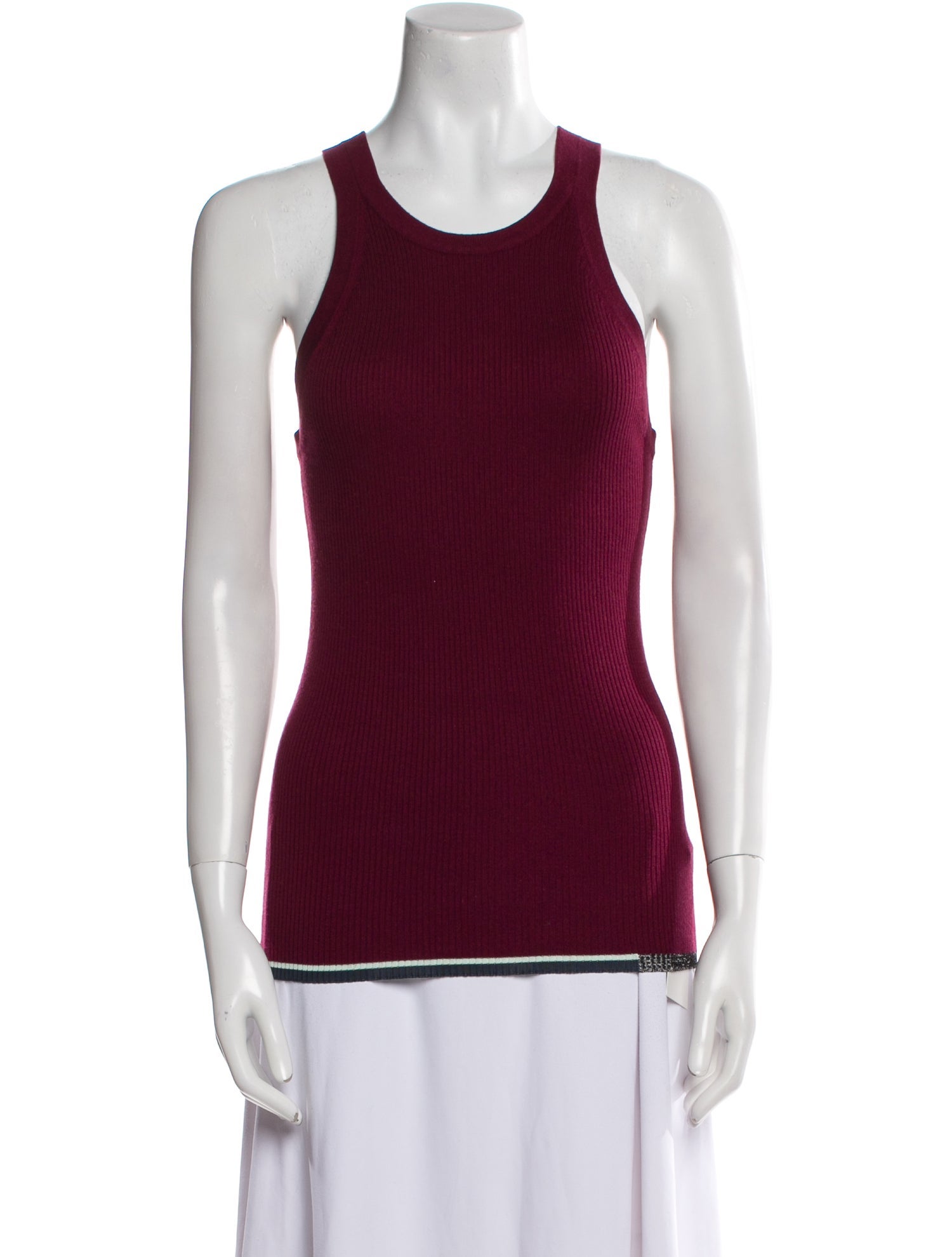 Proenza Schouler Silk Scoop Neck Top