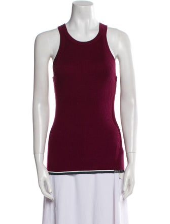 Proenza Schouler Silk Scoop Neck Top