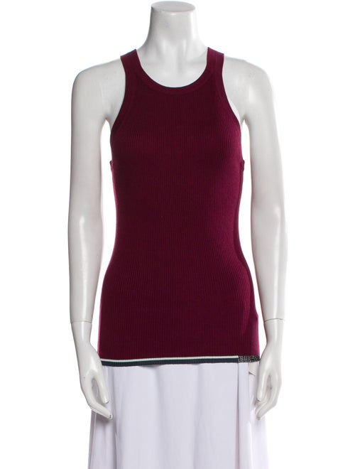 Proenza Schouler Silk Scoop Neck Top