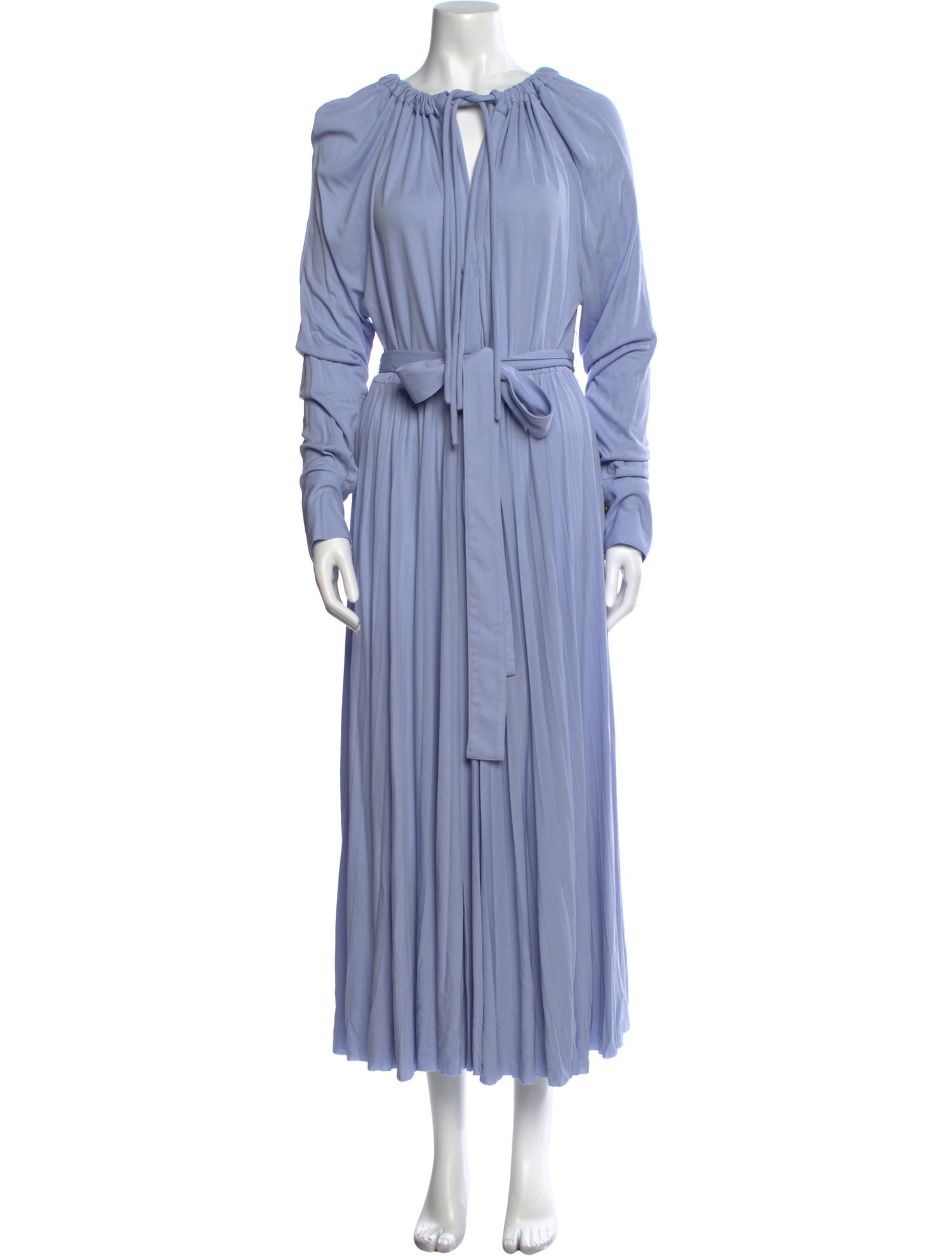 Proenza Schouler Tie Neck Long Dress