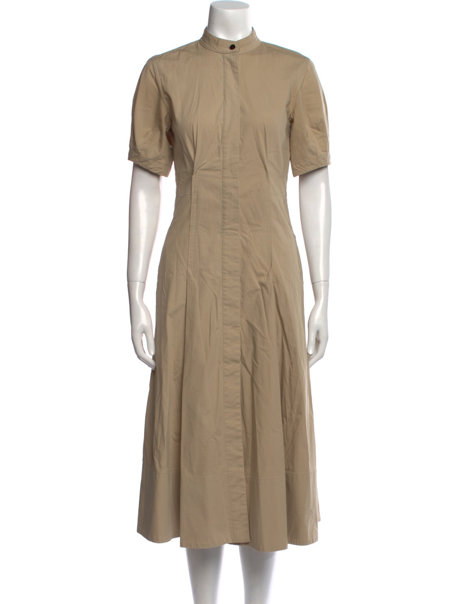 Proenza Schouler Mock Neck Midi Length Dress