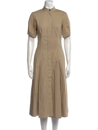Proenza Schouler Mock Neck Midi Length Dress