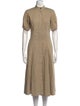 Proenza Schouler Mock Neck Midi Length Dress