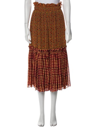 Proenza Schouler Silk Midi Length Skirt