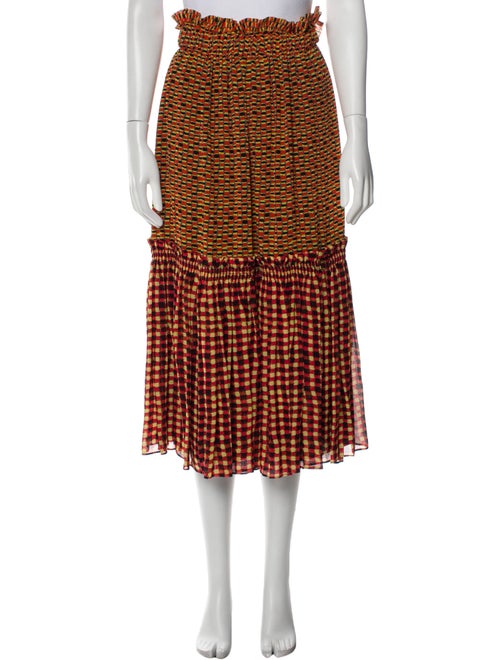 Proenza Schouler Silk Midi Length Skirt