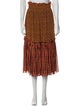 Proenza Schouler Silk Midi Length Skirt