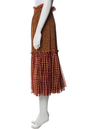 Proenza Schouler Silk Midi Length Skirt