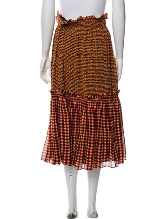 Proenza Schouler Silk Midi Length Skirt
