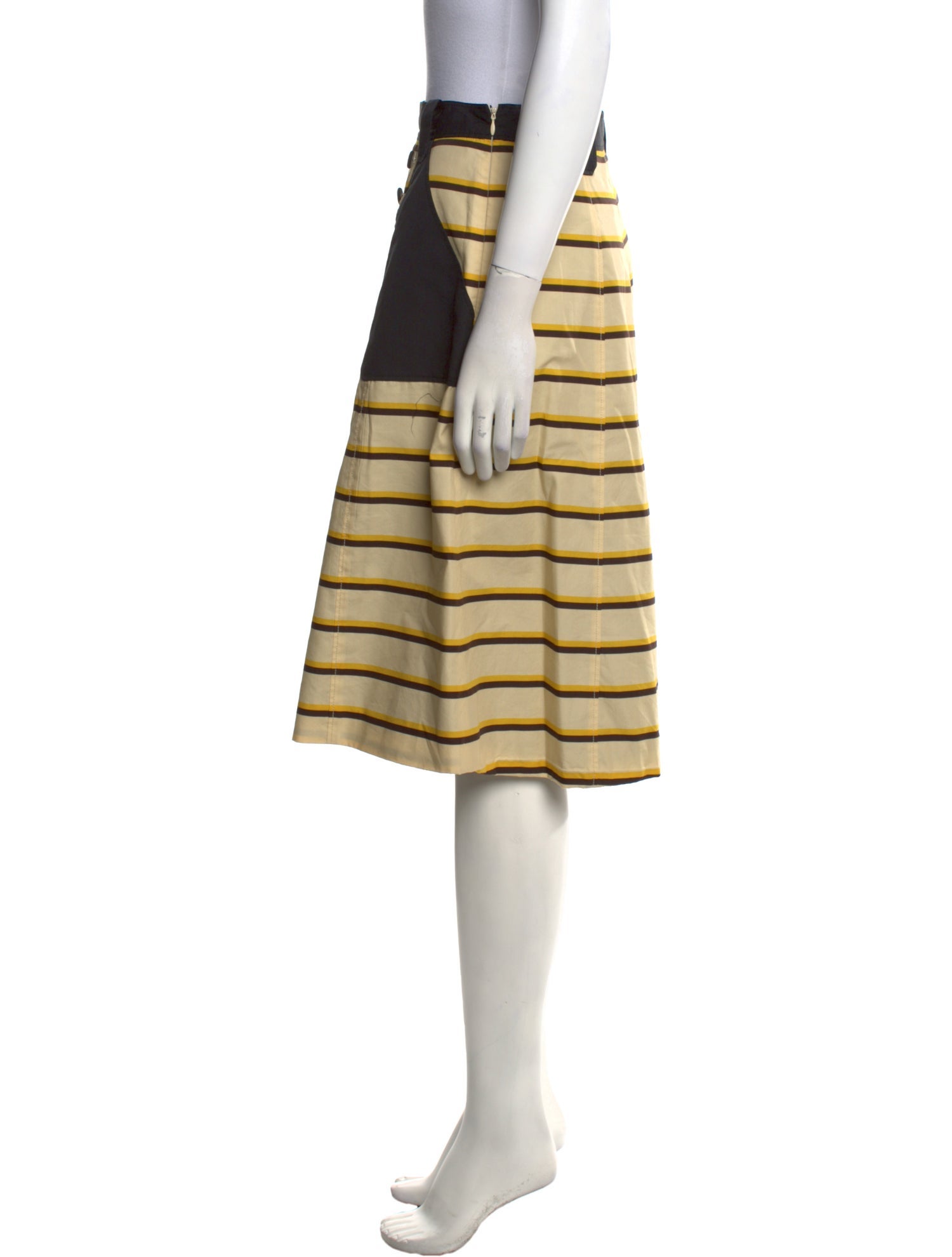 Proenza Schouler Striped Knee-Length Skirt