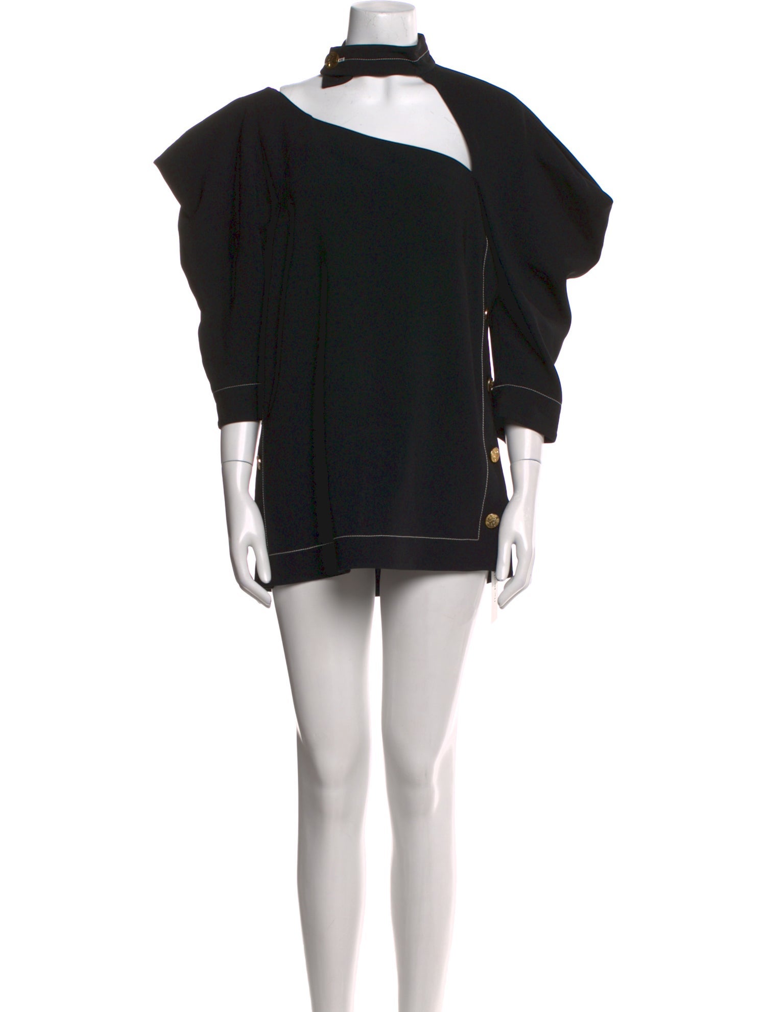 Proenza Schouler Mock Neck Mini Dress