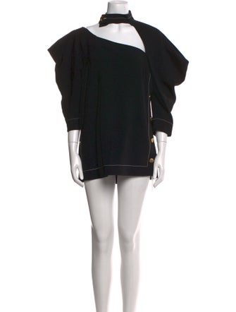 Proenza Schouler Mock Neck Mini Dress