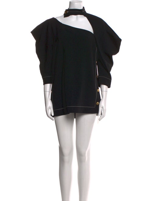 Proenza Schouler Mock Neck Mini Dress